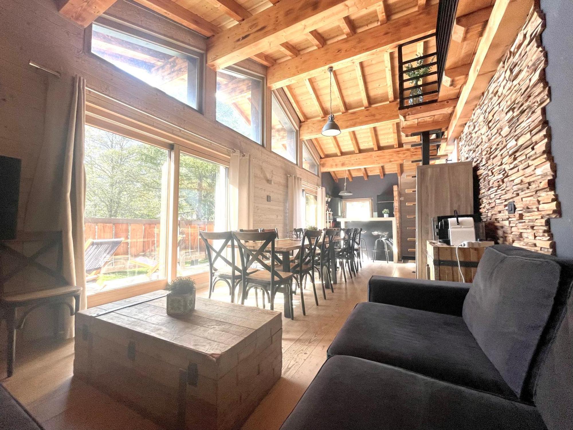 Chalet Le Petit Nicolas, Jacuzzi, Vue Mont Blanc Chamonix Mont Blanc Exterior foto